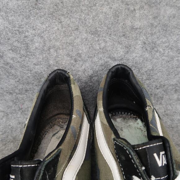 Vans Shoes Mens 11.5 Sneakers Old Skool Casual Skate Camo Black Lace Up Low - Picture 3 of 11
